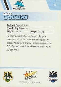 2008 Select NRL Champions #50 Luke Douglas Back